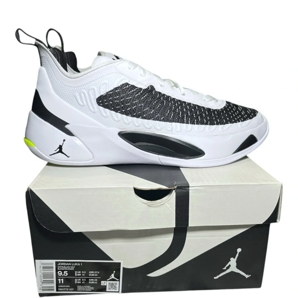 NEW Nike Air Jordan Luka Doncic 1 White/Black Oreo Mavericks Sz 9.5